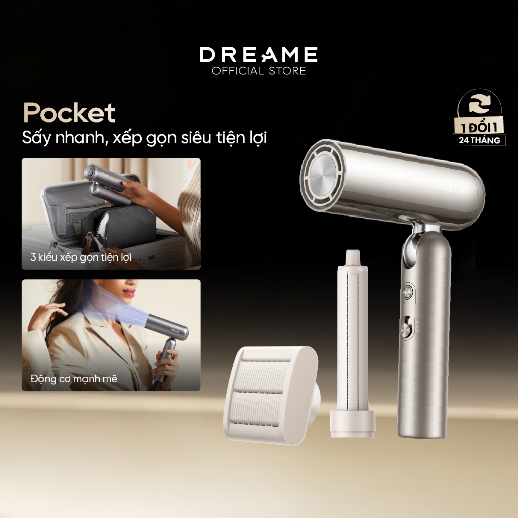 Ảnh Máy sấy và tạo kiểu gấp gọn Dreame Pocket - Hàng chính hãng - Bảo hành 24 tháng 2