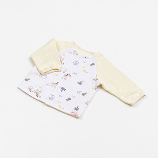 M&B (0-12M) Áo khoác dài tay sơ sinh, hoạ tiết cotton mềm mịn thoáng mát cho bé trai bé gái từ 2kg8 đến 11kg