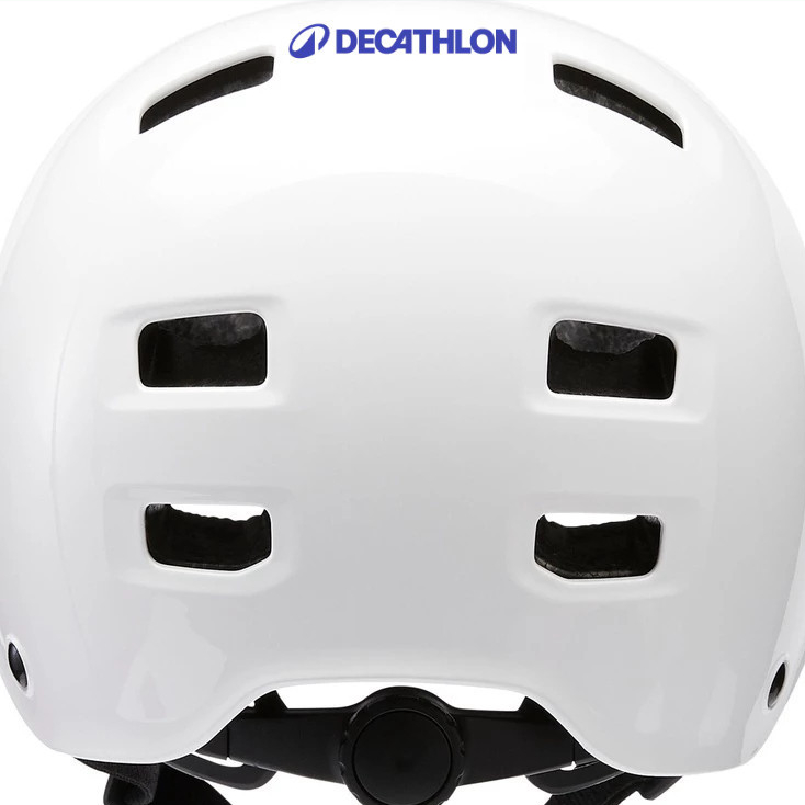 Ảnh Mũ bảo hiểm trượt patin mf500 trắng DECATHLON oxelo mã 8586684 2