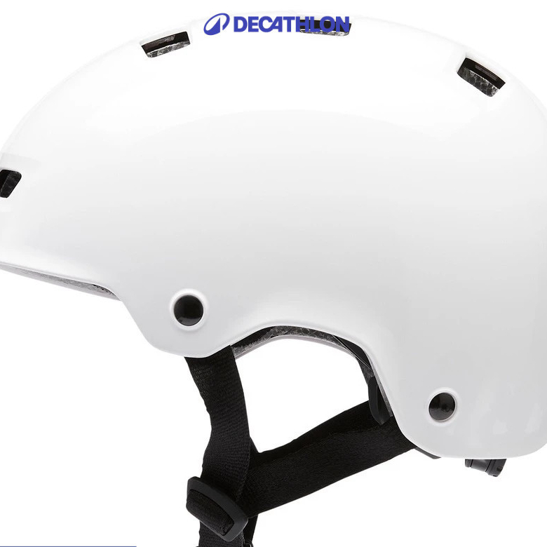 Ảnh Mũ bảo hiểm trượt patin mf500 trắng DECATHLON oxelo mã 8586684 3