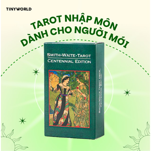 Combo Bộ Bài Tarot Bói Smith Waite Tarot Cao Cấp Dự Đoán Vận Mệnh Tinyworld kèm bọc bảo về bài