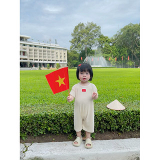 [Loại đẹp] Set 02 kẹp hình lá cờ Tổ Quốc chào mừng ngày Lễ Quốc Khánh/ các dịp lễ lớn của Đất Nước