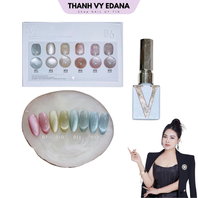 Sơn mắt mèo ánh trăng pha Lê cao cấp siêu sáng chai 15ml