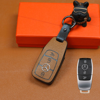 Bao da chìa khoá Mercedes C180 C200 C250 C300 E180 E200 E300 Glc200 Glc250 Glc300  (M2 Móc A)