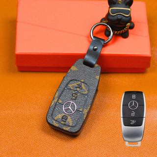 Bao da chìa khoá Mercedes C180 C200 C250 C300 E180 E200 E300 Glc200 Glc250 Glc300  (M2 Móc A)