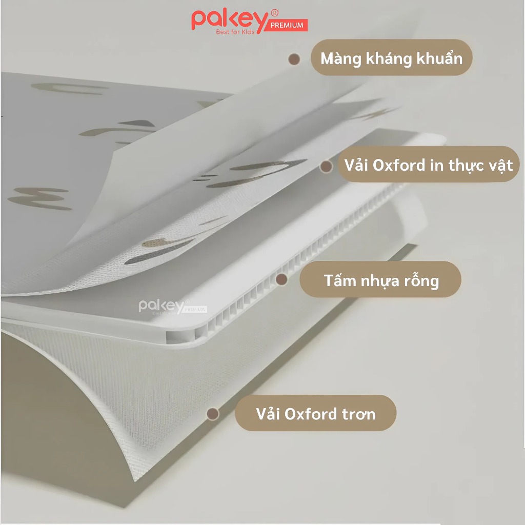 Ảnh Bể Bóng Vải PAKEY Gấp Gọn Tiện Lợi Cho Bé, Bể Chơi Cát, Hạt Muồng Họa Tiết Phong Cách Hàn Quốc Sang Trọng 4