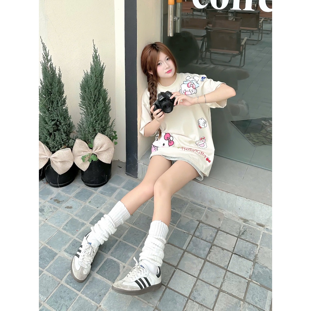 Ảnh Áo thun FIDE KittyCat phông unisex form rộng local brand nam nữ cổ tròn oversize - AT149 4