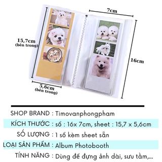 Album Photobooth Sổ Đựng Card Ảnh Dài Collect Book Độc Đáo Timo VPBL29