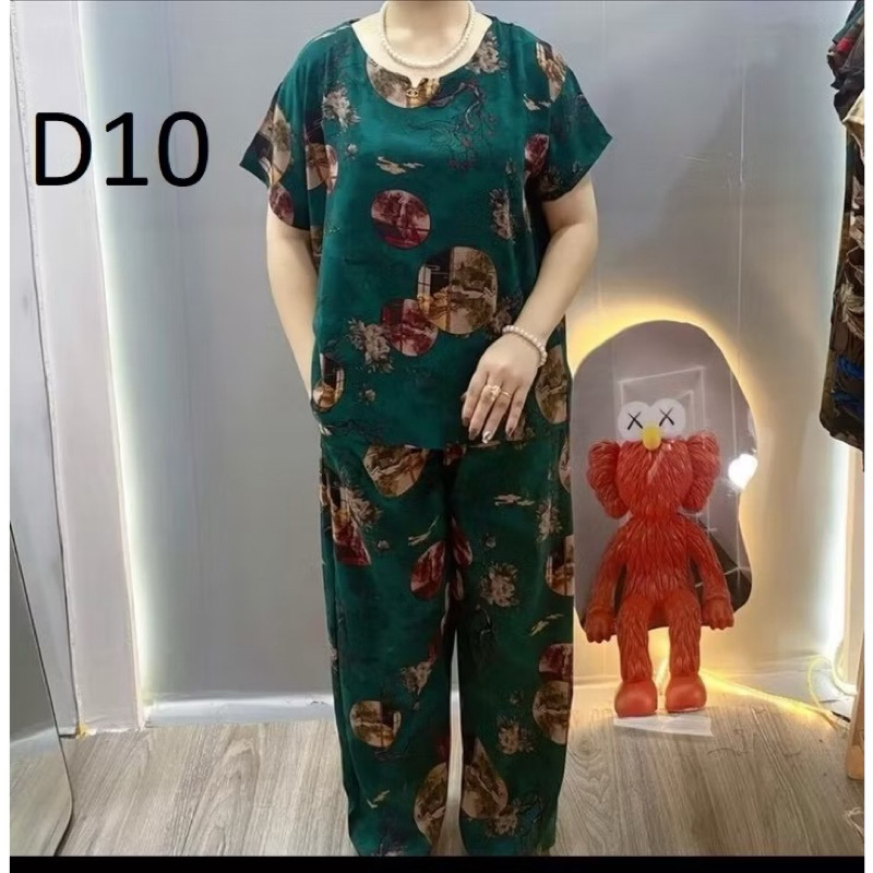 Đồ Bộ Trung Niên Cho Mẹ Yêu, Chất Lanh Lụa hàn châu Mềm Mát