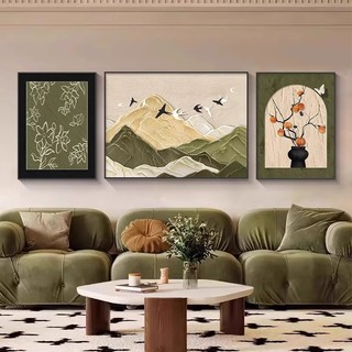 7 Mẫu Set 3 Tranh Treo Tường Trừu Tượng Tone Màu Trầm - Tranh Canvas Nghệ Thuật Decor Phòng Ngủ, Phòng Khách, Homstay