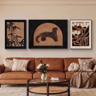7 Mẫu Set 3 Tranh Treo Tường Trừu Tượng Tone Màu Trầm - Tranh Canvas Nghệ Thuật Decor Phòng Ngủ, Phòng Khách, Homstay