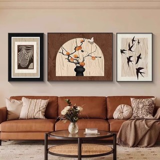 7 Mẫu Set 3 Tranh Treo Tường Trừu Tượng Tone Màu Trầm - Tranh Canvas Nghệ Thuật Decor Phòng Ngủ, Phòng Khách, Homstay