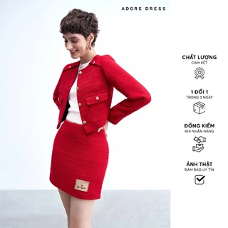 412SK0026- Chân váy mini A đen trắng, karo xanh, trắng đen, đỏ ADORE DRESS