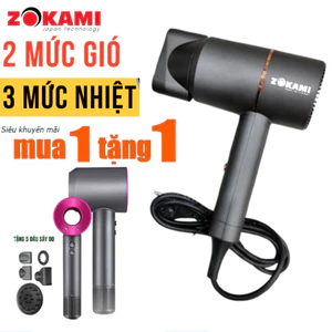 SAle 50% Máy sấy tóc Zokami chính hãng có ion âm bảo vệ tóc, sấy nóng lạnh công suất 2800W Bh 12 Tháng