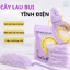 Chổi Quét Trần Phủi Bụi Lông Tóc, Nội Thất Ô Tô, Cây Lau Bụi Tĩnh Điện Hút Bụi Đa Năng Kèm 6 Đầu Chổi Thay Thế TULY