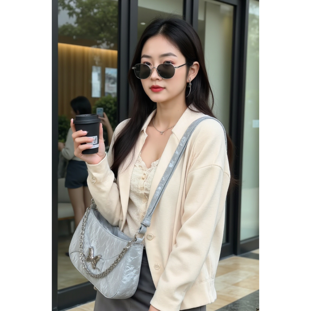 Túi Đeo Vai 𝐒𝐚𝐦𝐩𝐭𝐲 Nữ Phụ Kiện Cánh Bướm Phong Cách Hàn Quốc Nhiều Màu Sắc