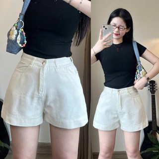 Quần short jeans lưng cao basic - 247store - Qsoocjeanmem7451_P11K16