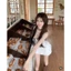🐚⋆❀ SET ĐẦM THUN TẦNG BÈO + CARDIGAN KHOÁC ĐEN SP021401🔥𝐇𝐨𝐚̉ 𝐓𝐨̂́𝐜🔥 𝐌𝐄𝐎𝐈𝐍𝐃𝐀𝐇𝐎𝐔𝐒𝐄