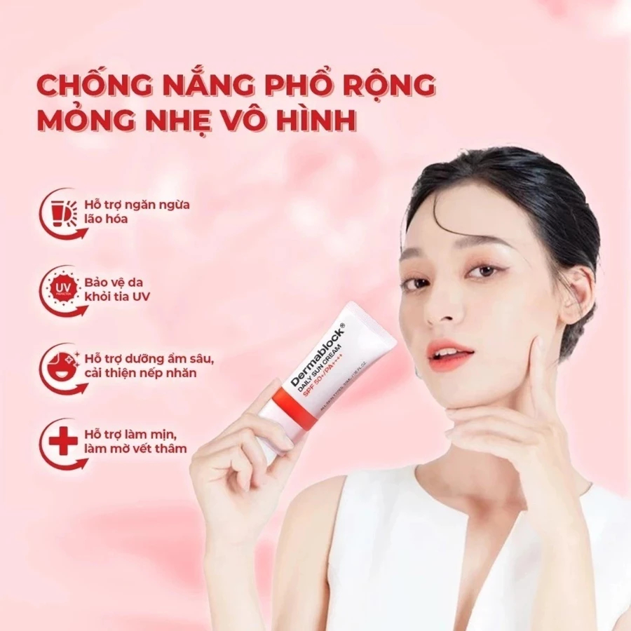 Ảnh Kem Chống Nắng Dermablock SPF50+ PA++++ 35ml  / Combo 1 Mask BNBG + Kem Chống Nắng Derma block - Từ Hảo 1