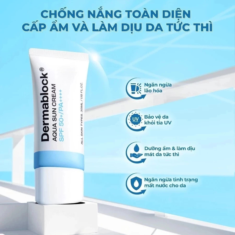 Ảnh Kem Chống Nắng Dermablock SPF50+ PA++++ 35ml  / Combo 1 Mask BNBG + Kem Chống Nắng Derma block - Từ Hảo 3