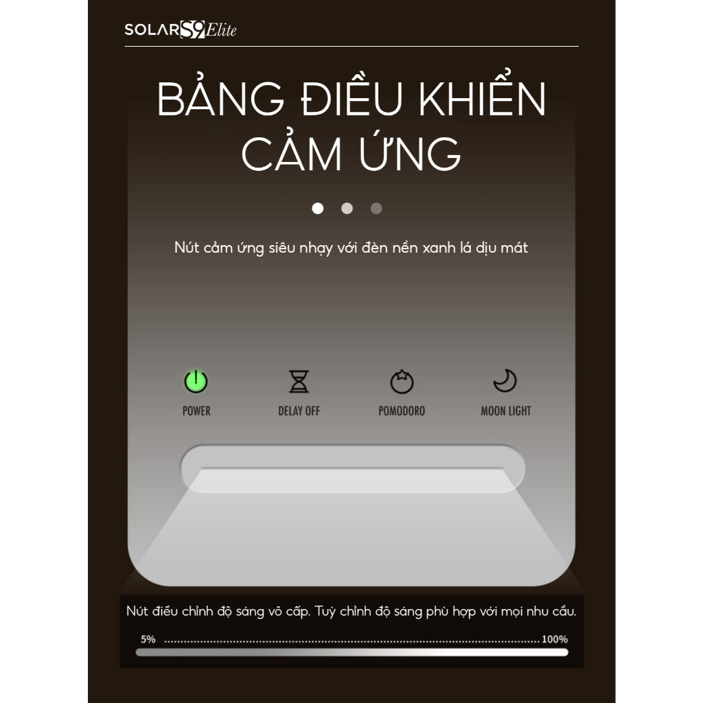 Đèn led để bàn làm việc cao cấp UNIQ Solar S9 Elite đèn học đọc sách chống cận thị cho bé tích hợp đồng hồ podomoro | BigBuy360 - bigbuy360.vn