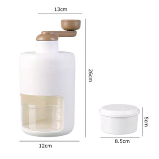 Máy Bào Đá Mini Quay Tay | Dụng Cụ Xay Đá Tuyết Mịn Làm Đá Bào Siro, Sinh Tố Giải Nhiệt Kèm Hộp Chứa