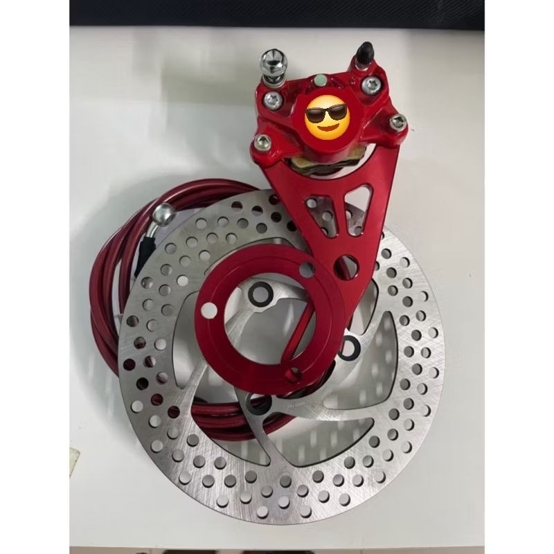 Combo độ phanh đĩa sau xe điện không kèm tay phanh  phụ tùng phụ kiện