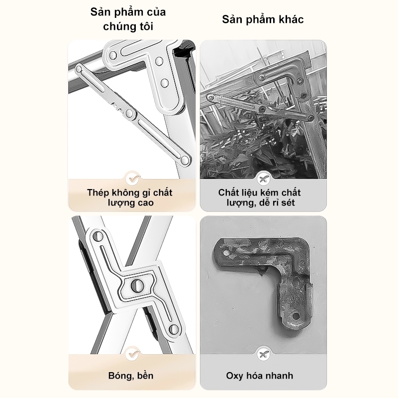 𝐎𝐥𝐢𝐟𝐞 Sào Phơi Đồ Gấp Gọn Sào Phơi Đồ Inox  Giàn Phơi Đồ Lắp Ráp Dễ Dàng