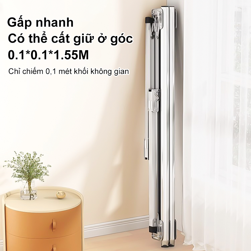 𝐎𝐥𝐢𝐟𝐞 Sào Phơi Đồ Gấp Gọn Sào Phơi Đồ Inox  Giàn Phơi Đồ Lắp Ráp Dễ Dàng