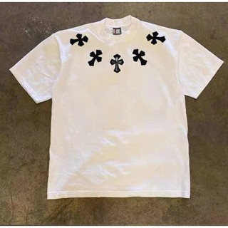 Áo Phông Cổ Tròn Phối Hình Thập Trẻ Trung Sành Điệu Chất Liệu Cotton Mùa Hè Thoáng Mát Mền Mịn