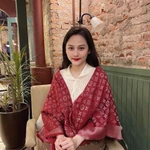 Khăn quàng cổ nữ Chất Lụa Đũi (CAO CẤP) - KHĂN CHOÀNG CỔ LỤA VUÔNG 140CM HÀNG CAO CẤP Nhũ Kim Tuyến - GERME. — ảnh 7