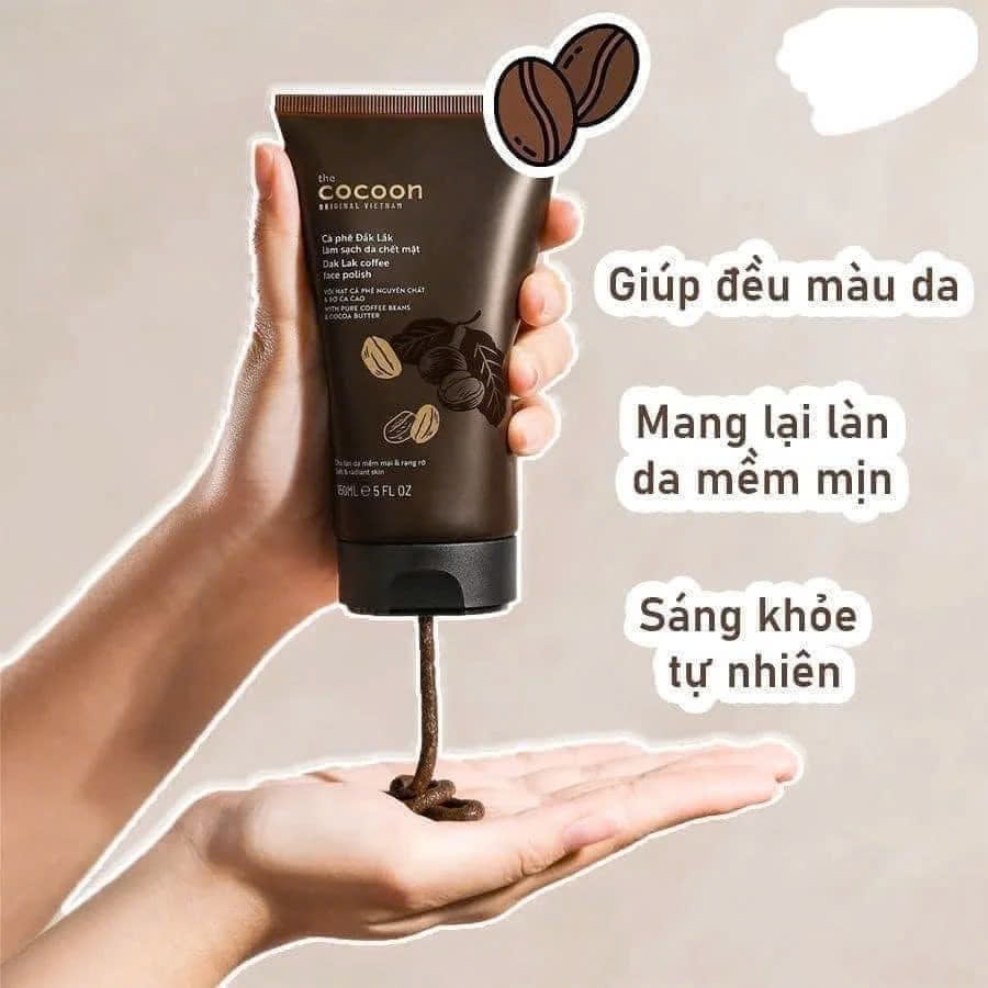 Ảnh Cà Phê Đắk Lắk Làm Sạch Da Chết Mặt Cocoon 150ml 2