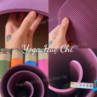 Thảm tập yoga,Thảm tập chất liệu TPE 1 lớp dày 8mm không định tuyến đúc nguyên khối chống trơn trượt