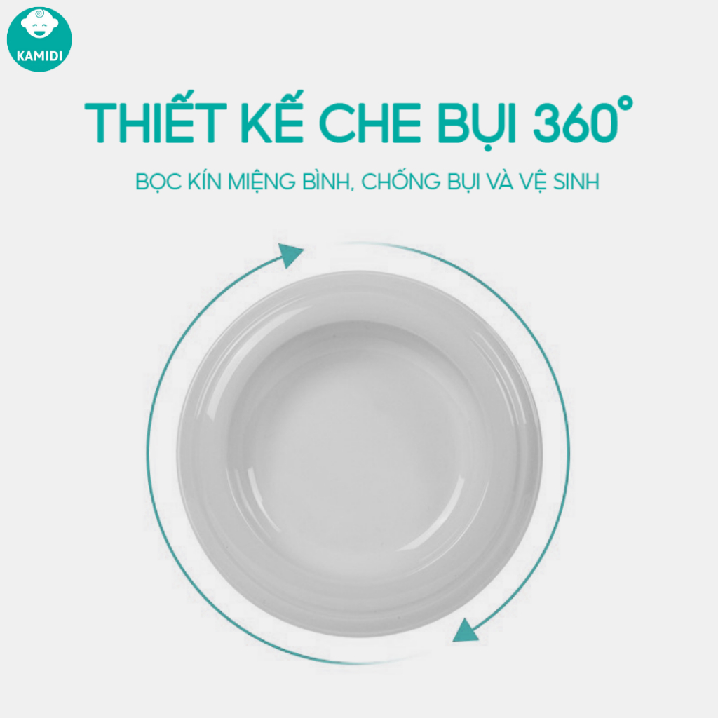 [HỎA TỐC HCM] Cốc Hứng Sữa Kamid Silicone Cao Cấp Hút Sữa Rảnh Tay Cho Mẹ Dung Tích 90ml Dành Cho Bé Ti Bình Sữa
