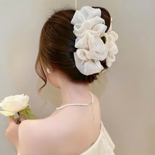 kẹp tóc voan chấm bi tiểu thư siêu xinh B4