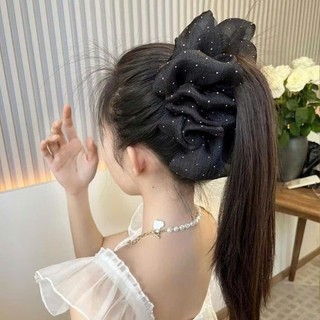 kẹp tóc voan chấm bi tiểu thư siêu xinh B4