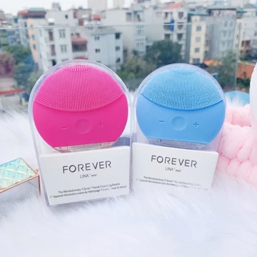 Máy rửa mặt, Massage mặt Forever tạo bọt rửa sạch sâu ra mặt, máy rửa mặt cao cấp