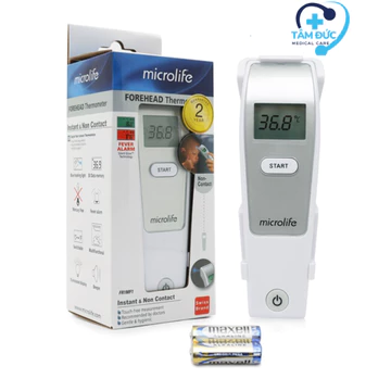 Nhiệt Kế Hồng Ngoại Đo Trán Microlife FR1MF1 Thích Hợp Đo Thân Nhiệt Trẻ Em, Người Lớn
