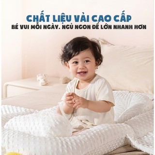 Nôi Nệm Cao Cấp Cho Bé Sơ Sinh, Đệm Ngủ Cho Bé Sơ Sinh Êm Ái Gồm Cả Bộ Chống Trào Từ 0 Đến 24 Tháng