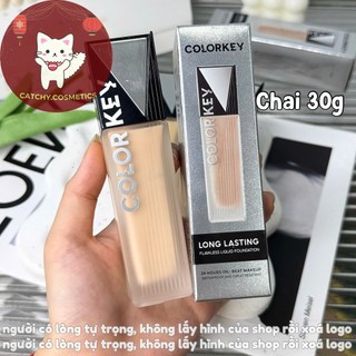 [COLORKEY] Kem Nền COLORKEY Dạng Lỏng Dành Cho Da Dầu, Long Lasting Flawless Liquid Foundation 30g