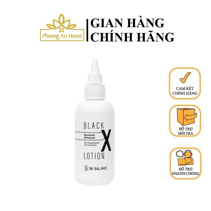Nước cân bằng ủ mụn Black X Lotion Be'Balance làm sạch lỗ chân lông, giảm mụn bã nhờn