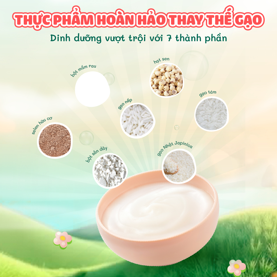 Ảnh Bột nấu Mabu 900gr Công Thức Khoa Học Vượt Trội dinh dưỡng toàn diện cho bé từ 6th tuổi ăn dặm 2