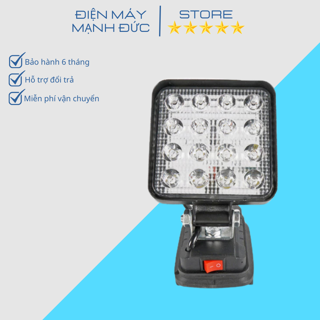 Thân đèn pin led có cổng USB, đèn pha led dùng chân pin phổ thông ...
