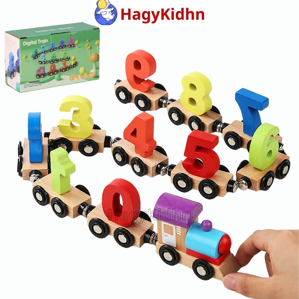 Bộ Đồ Chơi Đoàn Tàu Nam Châm Thông Minh 12 Toa Số Hagykidhn Đồ Chơi Giáo Dục Sớm Giúp Bé Phát Triển Tư Duy Và Trí Tuệ
