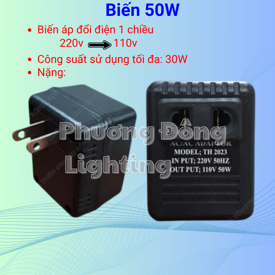 Biến áp Biến thế Đổi điện 2 chiều - 220v sang 110v và 110v sang 220v