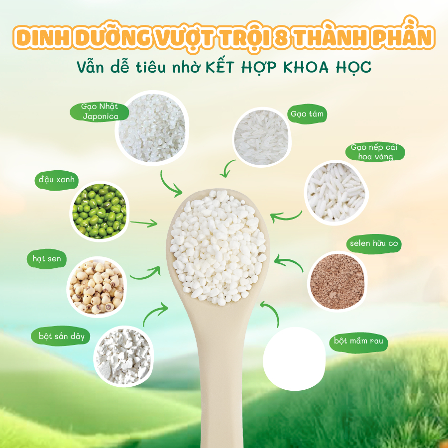 Ảnh Combo 7 cháo nấu công thức Mabu nguyên hạt cho bé ăn dặm 3