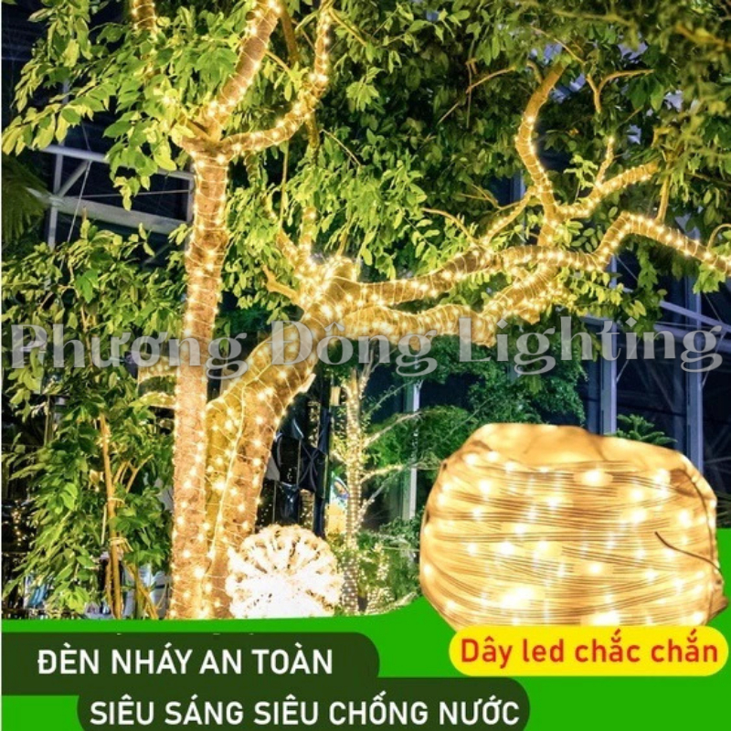 Đèn LED Hạt Gạo Quấn Cây Trang trí 10m, 30m, 40m, 90m