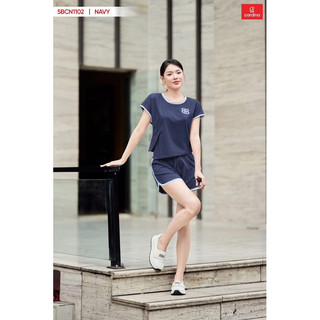 Đồ bộ nữ CARDINA chất liệu cotton tay liền xếp ly eo trẻ trung năng động 5BCN11