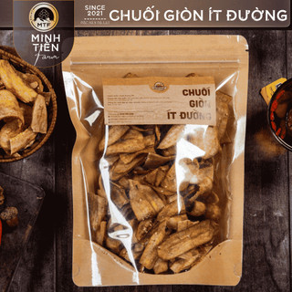 Chuối sấy giòn ít đường - Minh Tiến Farm - Giòn, bùi - Đặc sản Đà Lạt