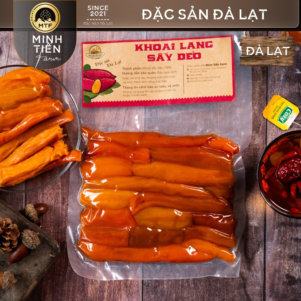 Khoai lang mật sấy dẻo - Minh Tiến Farm - Đặc sản Đà Lạt